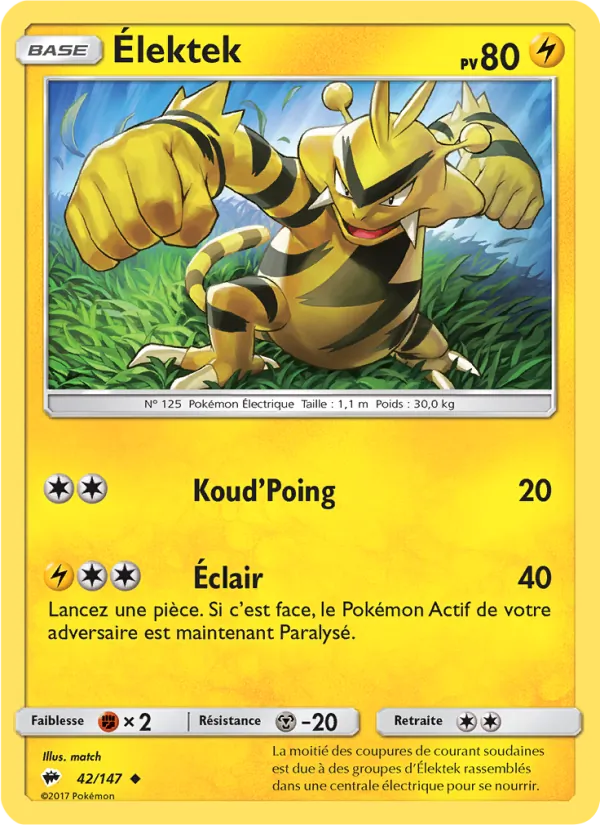 Carte Élektek 42/147 – Ombres Ardentes