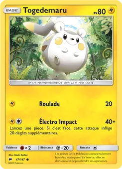 Carte Togedemaru 47/147 – Ombres Ardentes