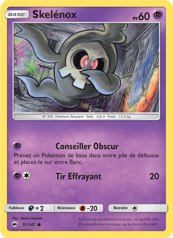 Carte Skelénox 51/147 – Ombres Ardentes