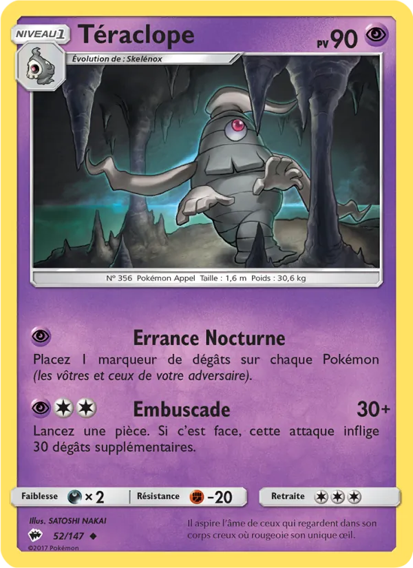 Carte Téraclope 52/147 – Ombres Ardentes