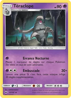 Carte Téraclope 52/147 – Ombres Ardentes