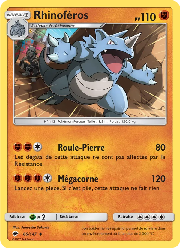 Carte Rhinoféros 66/147 – Ombres Ardentes