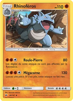 Carte Rhinoféros 66/147 – Ombres Ardentes