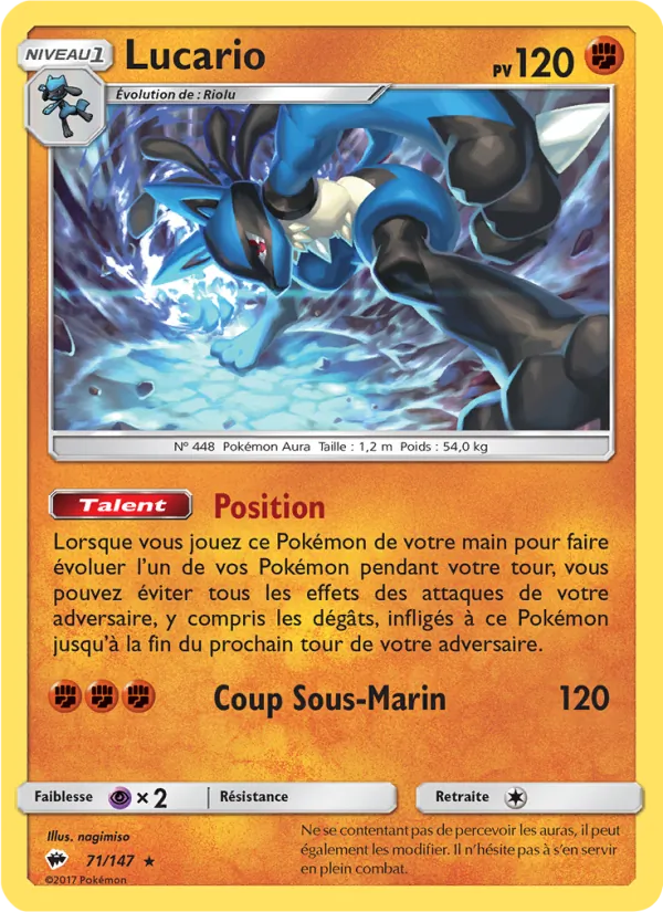 Carte Lucario 71/147 – Ombres Ardentes