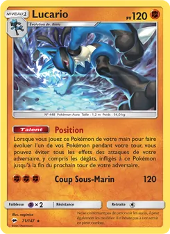 Carte Lucario 71/147 – Ombres Ardentes