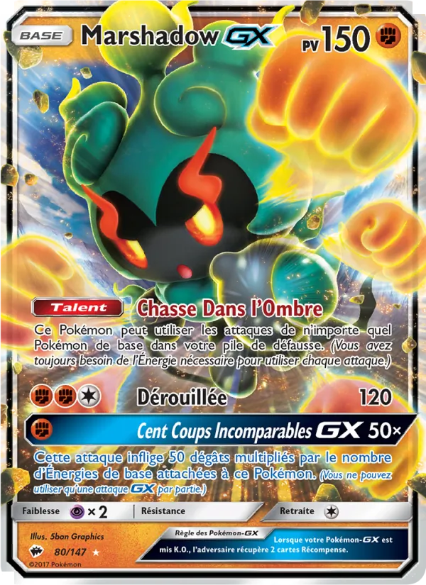 Carte Marshadow GX 80/147 – Ombres Ardentes