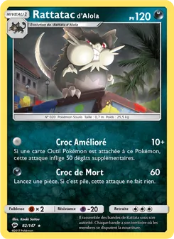Carte Rattatac d’Alola 82/147 – Ombres Ardentes