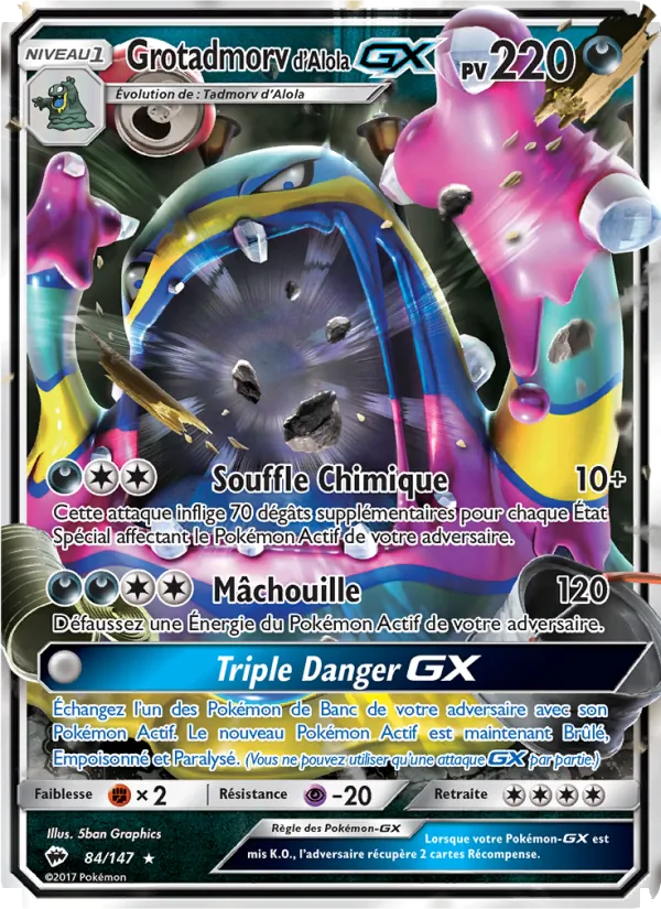 Carte Grotadmorv d’Alola GX 84/147 – Ombres Ardentes