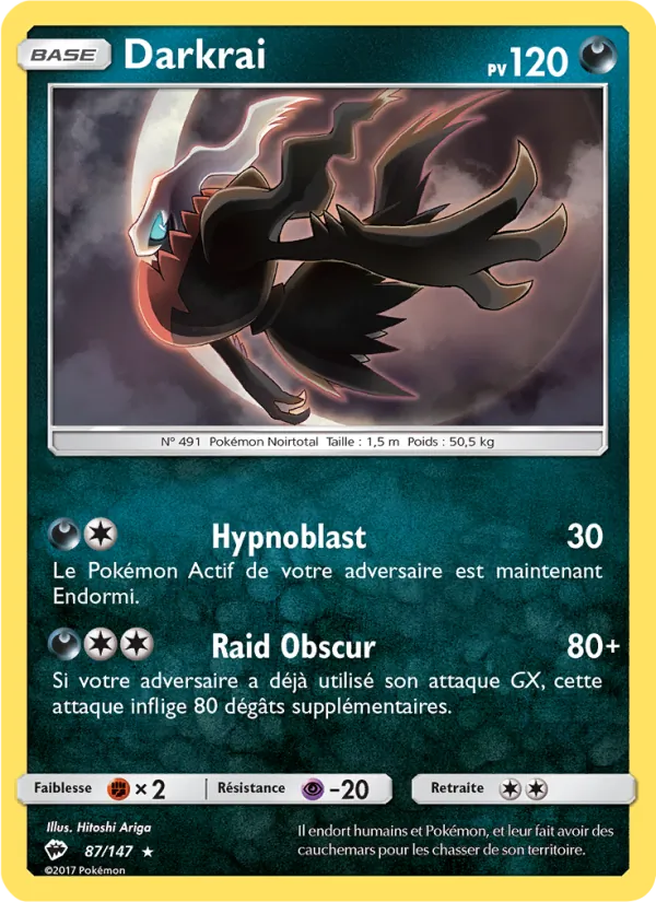 Carte Darkrai 87/147 – Ombres Ardentes