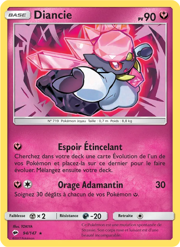 Carte Diancie 94/147 – Ombres Ardentes