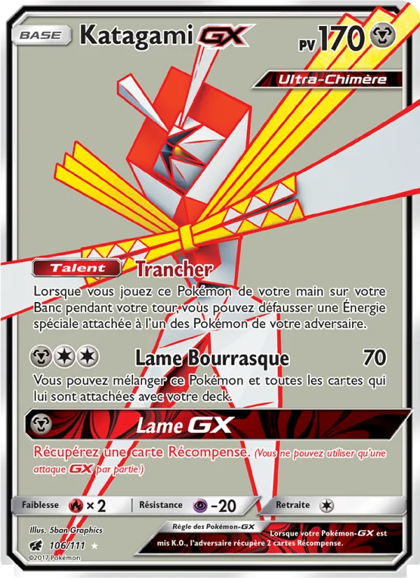 Carte Katagami GX 106/111 – Invasion Carmin