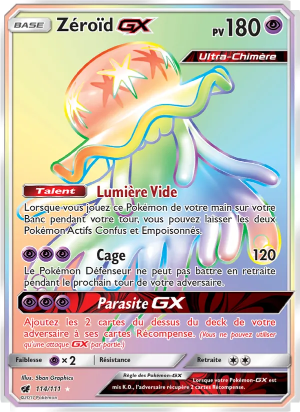 Carte Zéroïd GX 114/111 – Invasion Carmin
