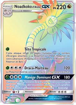 Carte Noadkoko d’Alola GX 118/111 – Invasion Carmin