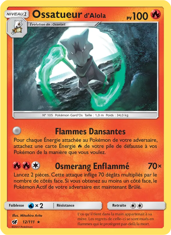 Carte Ossatueur d’Alola 12/111 – Invasion Carmin