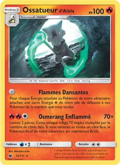 Carte Ossatueur d’Alola 12/111 – Invasion Carmin