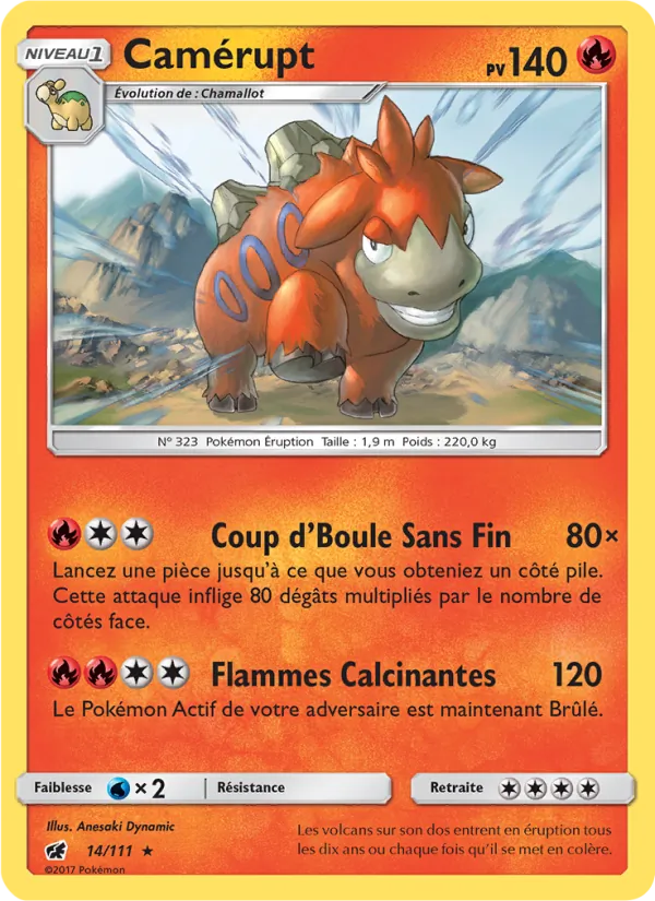 Carte Camérupt 14/111 – Invasion Carmin