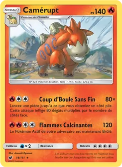Carte Camérupt 14/111 – Invasion Carmin