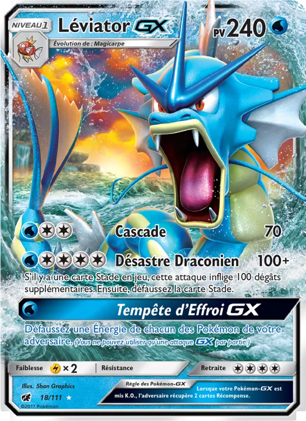 Carte Léviator GX 18/111 – Invasion Carmin