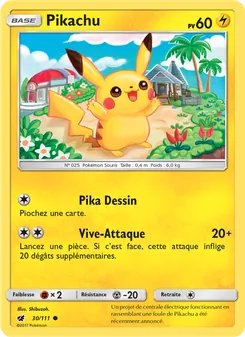 Carte Pikachu 30/111 – Invasion Carmin
