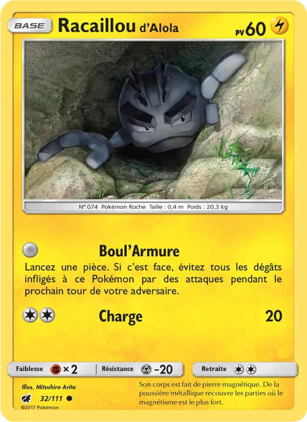 Carte Racaillou d’Alola 32/111 – Invasion Carmin