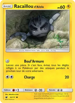 Carte Racaillou d’Alola 32/111 – Invasion Carmin