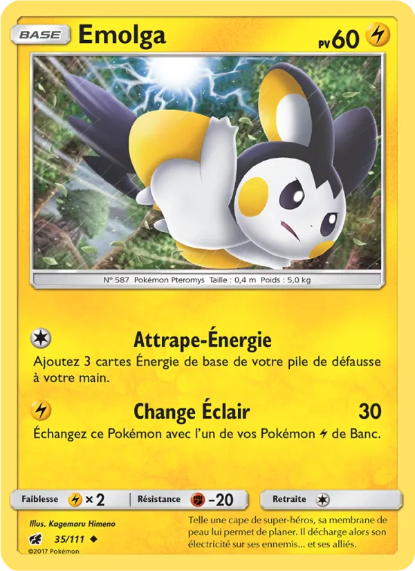 Carte Emolga 35/111 – Invasion Carmin