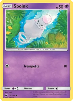 Carte Spoink 41/111 – Invasion Carmin