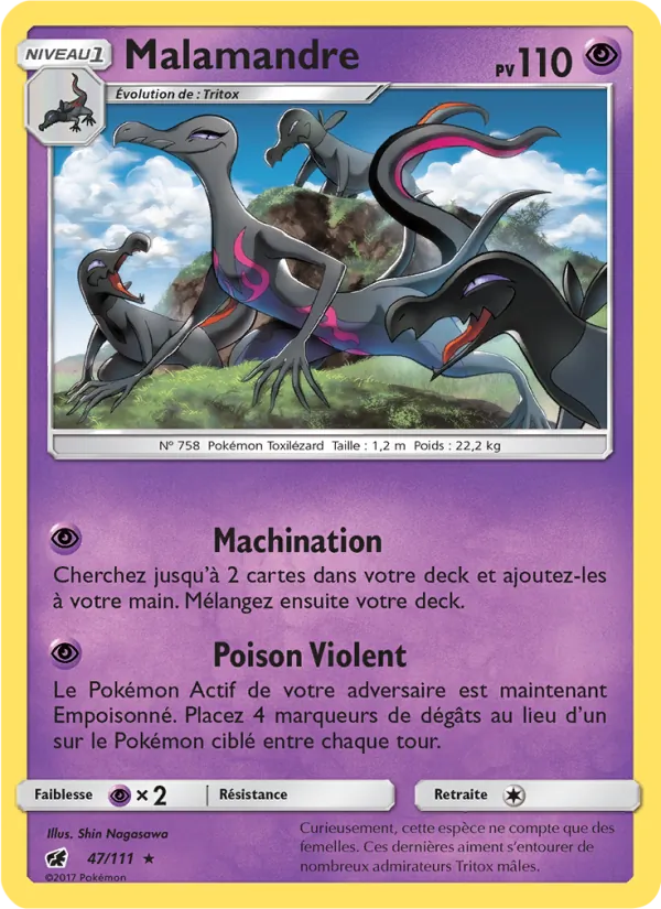 Carte Malamandre 47/111 – Invasion Carmin