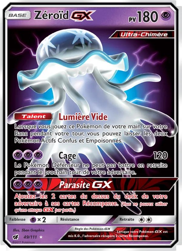 Carte Zéroïd GX 49/111 – Invasion Carmin