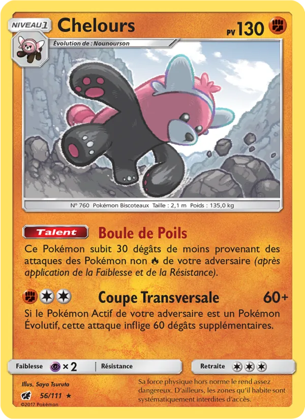 Carte Chelours 56/111 – Invasion Carmin