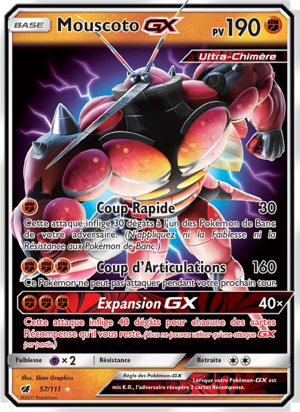 Carte Mouscoto GX 57/111 – Invasion Carmin