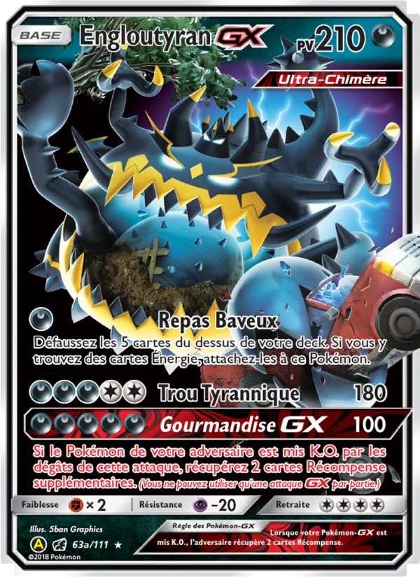 Carte Engloutyran-GX 63a – Invasion Carmin