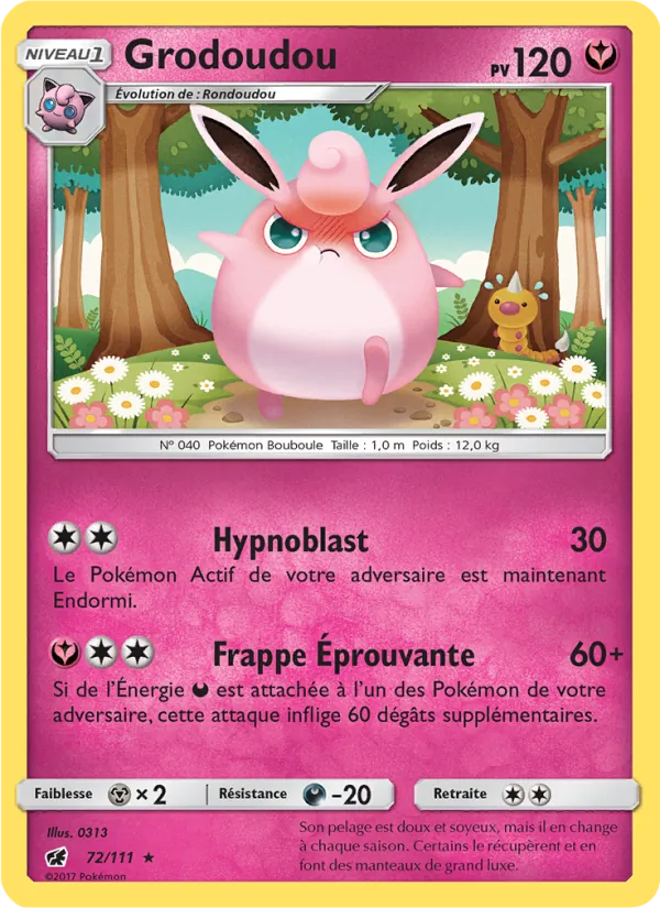 Carte Grodoudou 72/111 – Invasion Carmin