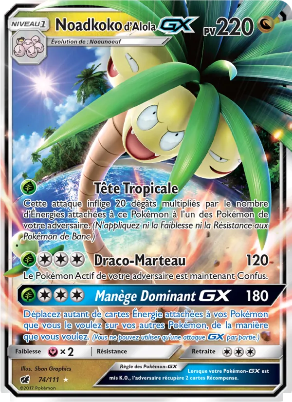 Carte Noadkoko d’Alola GX 74/111 – Invasion Carmin