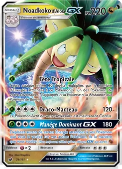 Carte Noadkoko d’Alola GX 74/111 – Invasion Carmin