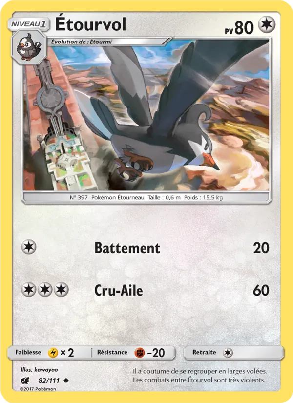 Carte Étourvol 82/111 – Invasion Carmin