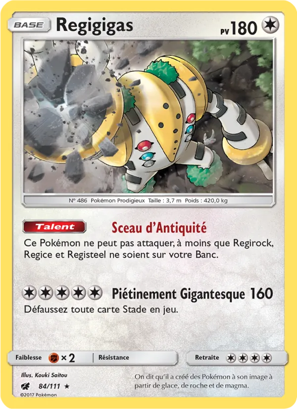 Carte Regigigas 84/111 – Invasion Carmin