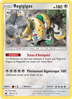 Carte Regigigas 84/111 – Invasion Carmin