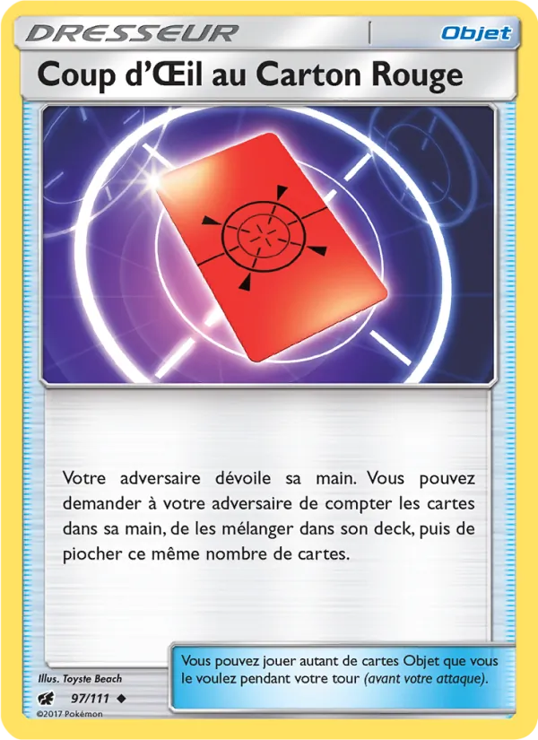Carte Coup d’Œil au Carton Rouge 97/111 – Invasion Carmin