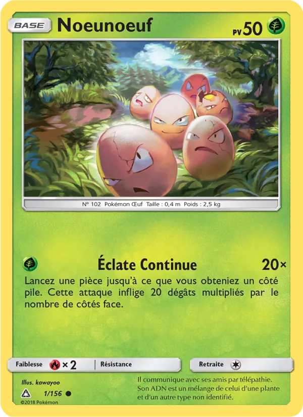 Carte Noeunoeuf 1/156 – Ultra-Prisme
