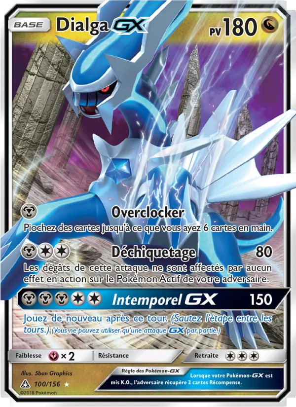 Carte Dialga GX 100/156 – Ultra-Prisme