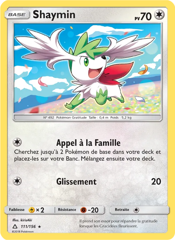 Carte Shaymin 111/156 – Ultra-Prisme