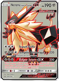 Carte Necrozma Crinière du Couchant GX 145/156 – Ultra-Prisme