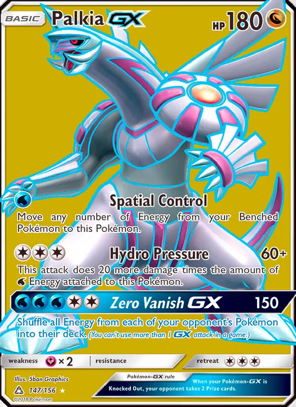 Carte Palkia GX 147/156 – Ultra-Prisme