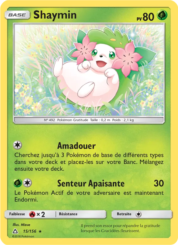 Carte Shaymin 15/156 – Ultra-Prisme