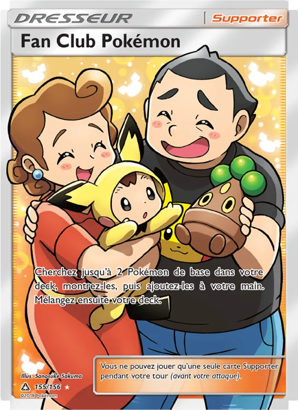 Carte Fan Club Pokémon 155/156 – Ultra-Prisme