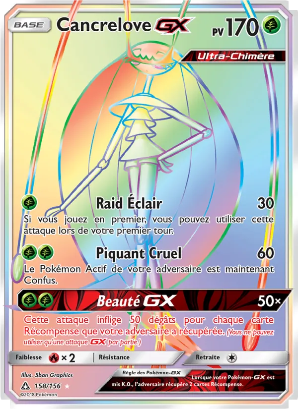 Carte Cancrelove GX 158/156 – Ultra-Prisme