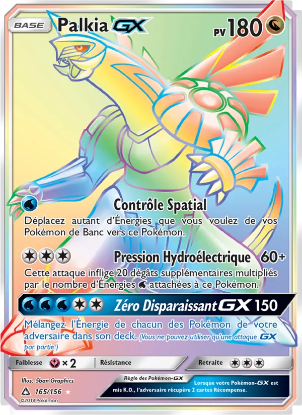 Carte Palkia GX 165/156 – Ultra-Prisme