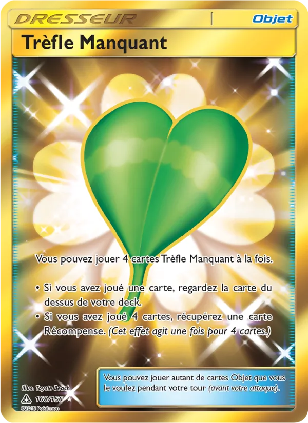 Carte Trèfle Manquant 168/156 – Ultra-Prisme