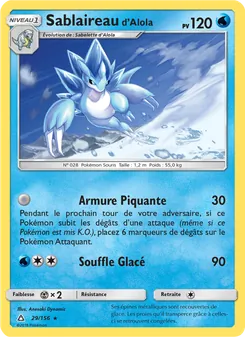 Carte Sablaireau d’Alola 29/156 – Ultra-Prisme